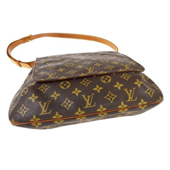 LOUIS VUITTON Musette Shoulder Bag Monogram Leather Brown France M51256 84MZ297 - Picture 6 of 15